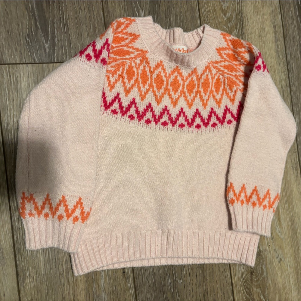 Cat & Jack Pink Knit Sweater 4T